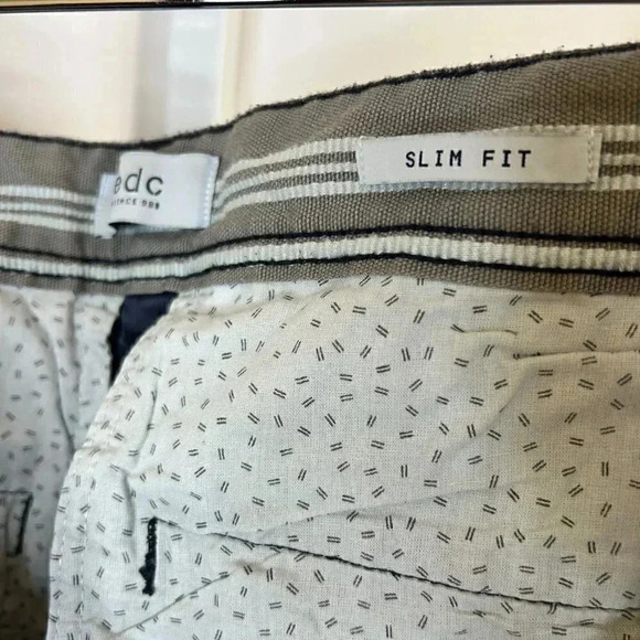 EDC Brand Size 32 Men’s Slim Fit Tactical Pants Trousers Navy Blue - Picture 10 of 14